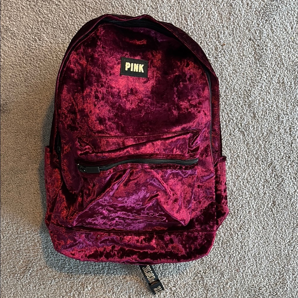 PINK Velvet Backpack